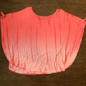 Girls flowy short sleeve shirt